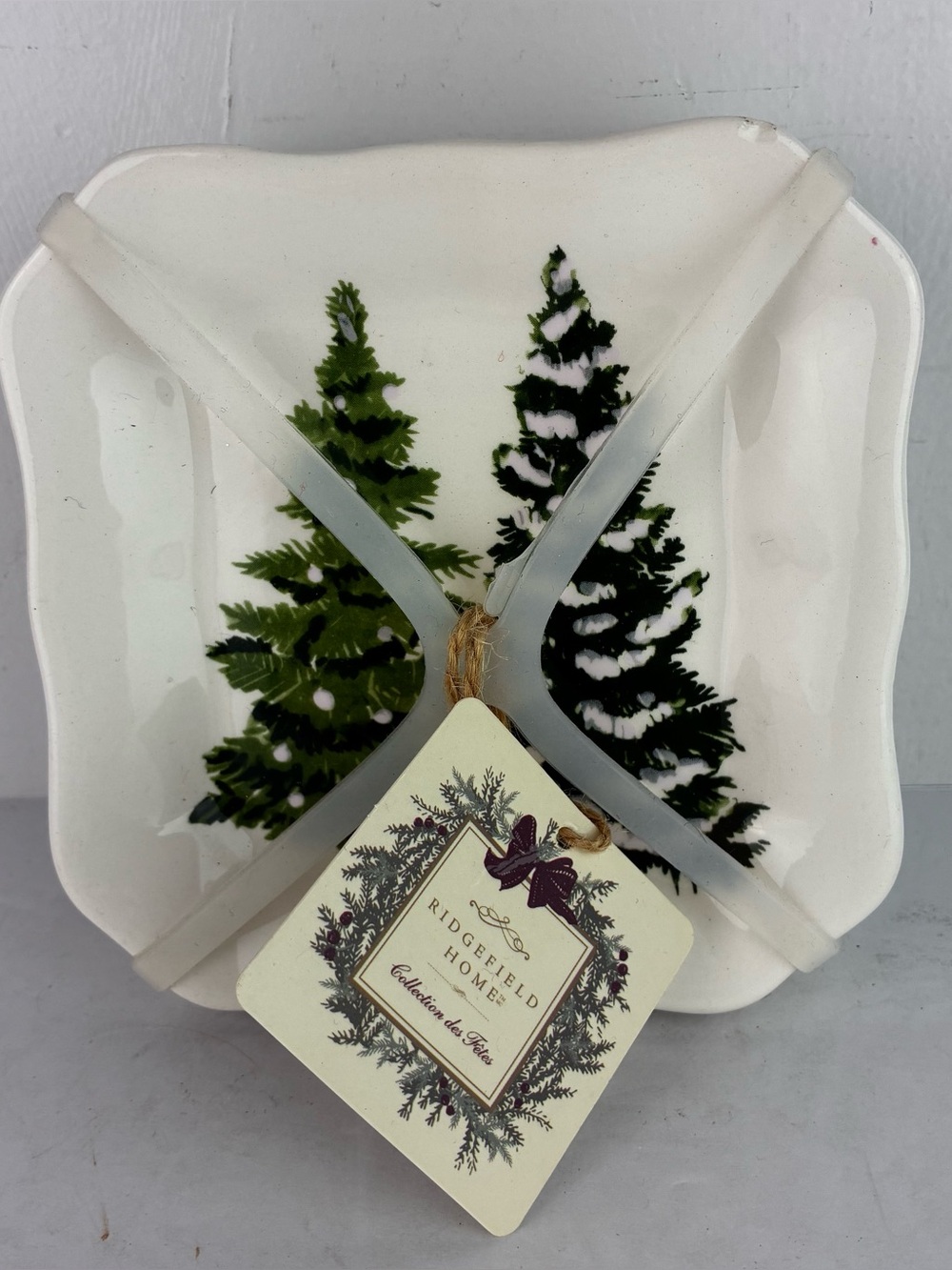 Ridgefield Home Maxcera NWT Set of Ceramic Appetizer Plates